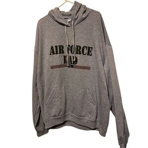 Air Force Dad Size 3XL Gray Hoodie